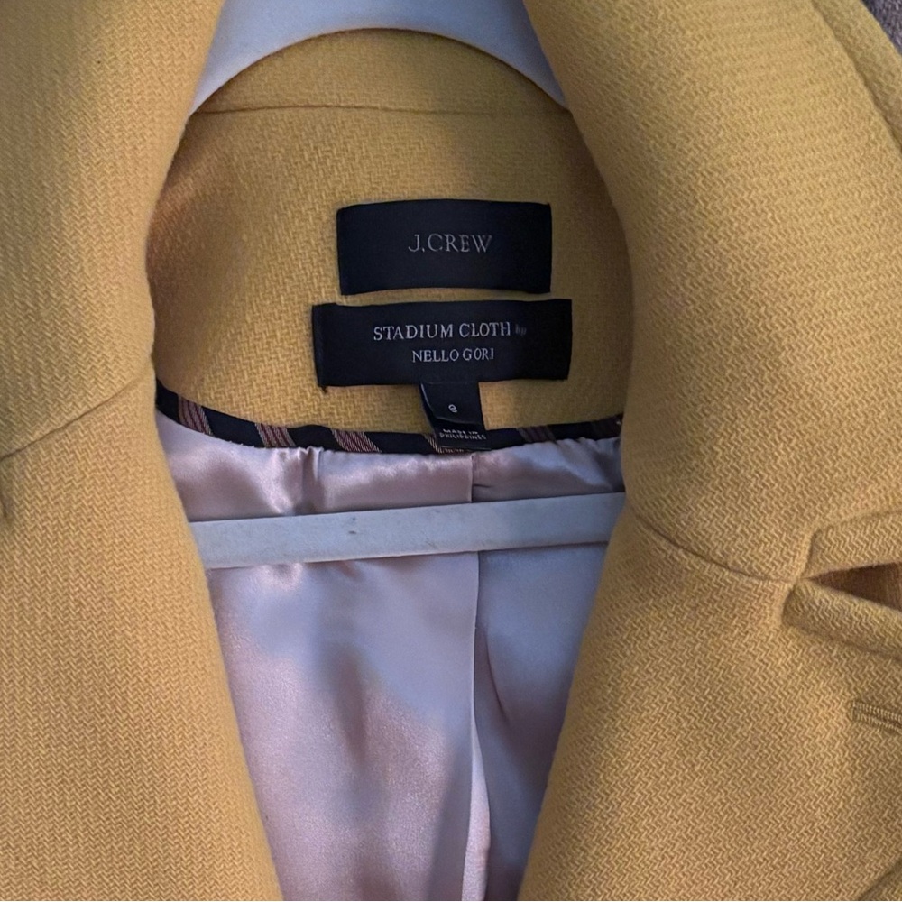 J. Crew Women's Yellow Peacoat